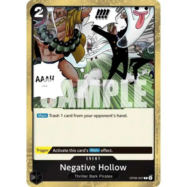 One Piece Trading Card Game Wings of the Captain Rare Negative Hollow OP06-097