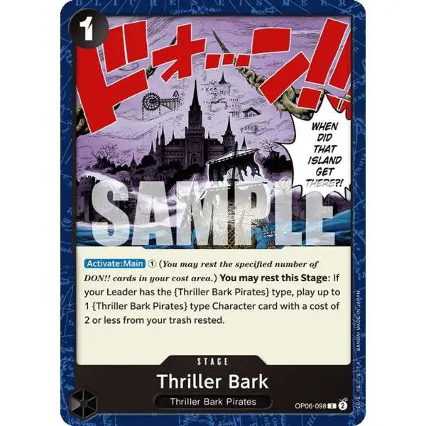 One Piece Trading Card Game Wings of the Captain Common Thriller Bark OP06-098
