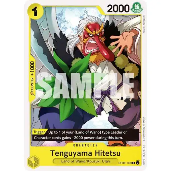 One Piece Trading Card Game Wings of the Captain Common Tenguyama Hitetsu OP06-108