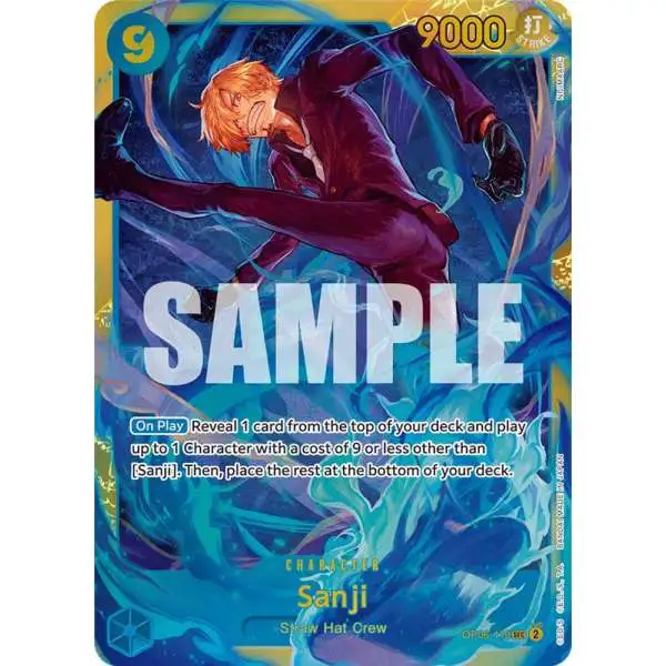 One Piece Trading Card Game Wings of the Captain Secret Rare Sanji OP06-119