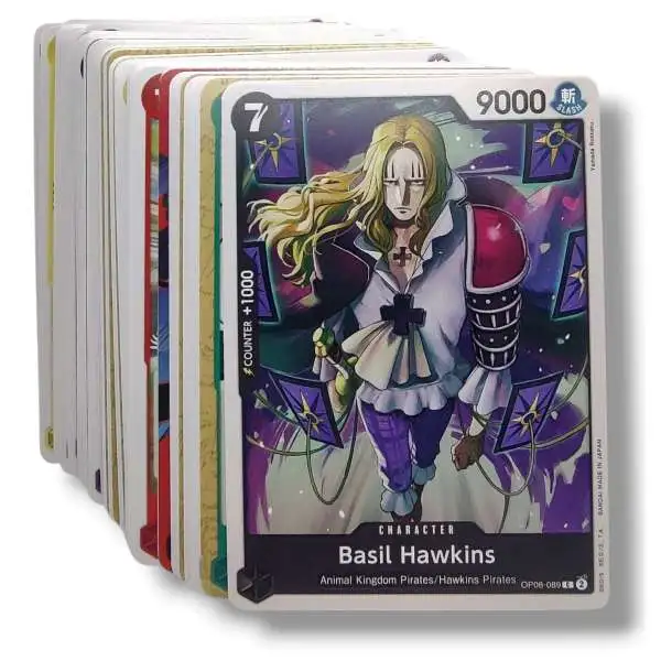 One Piece Trading Card Game 50 Assorted Commons/Uncommons Lot of 50 Single Cards Assorted OP Sets