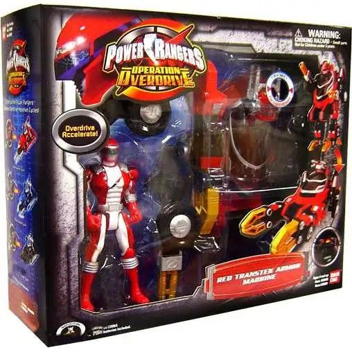 Power Rangers Operation Overdrive Red Transtek Armor Machine Action Figure Set