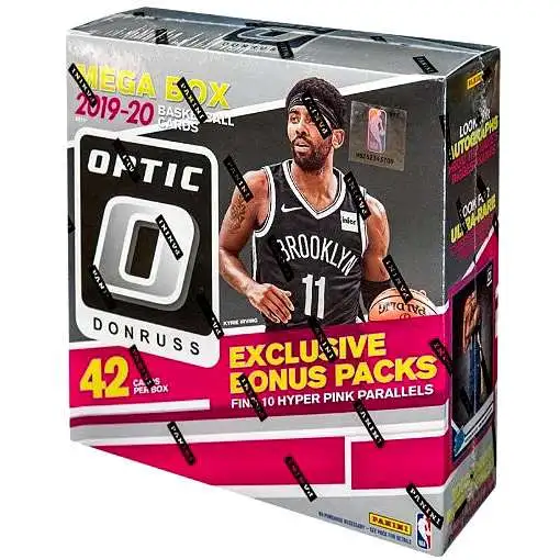 NBA Panini 2019-20 Donruss Optic Basketball Trading Card MEGA Box [8 Packs, 10 Hyper Pink Parallels]