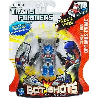 Transformers Bot Shots Battle Game Series 1 Optimus Prime Action Figure B003