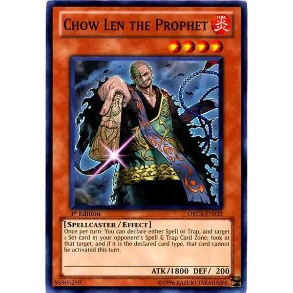 YuGiOh YuGiOh 5D's Order of Chaos Common Chow Len the Prophet ORCS-EN032