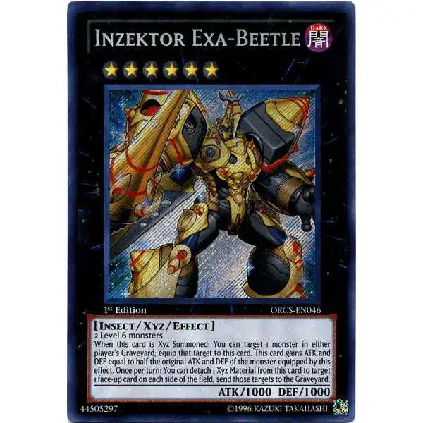 YuGiOh YuGiOh 5D's Order of Chaos Secret Rare Inzektor Exa-Beetle ORCS-EN046