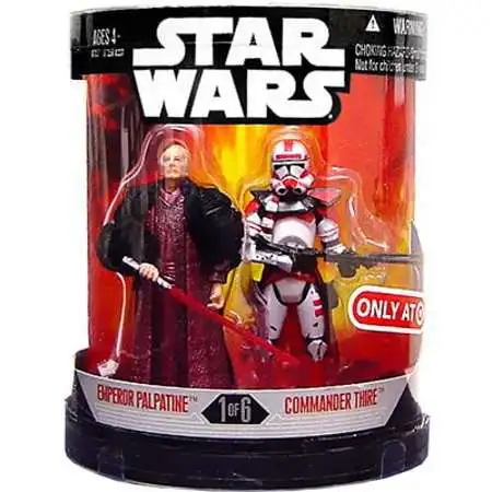 Star Wars Revenge of the Sith Order 66 Emperor Palpatine & Commander Thire Exclusive Action Figure 2-Pack #1 of 6