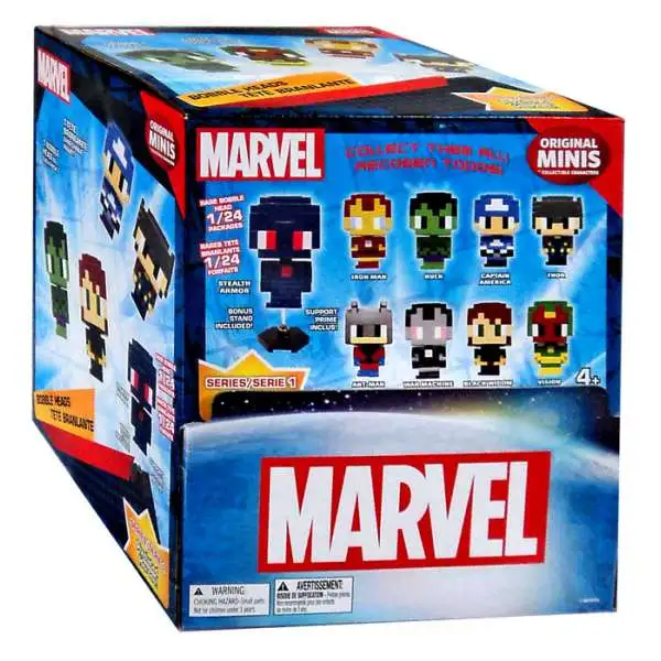 5x Marvel Pixelated heroes original minis Mini Figures Pack Blind Bags Series 1 