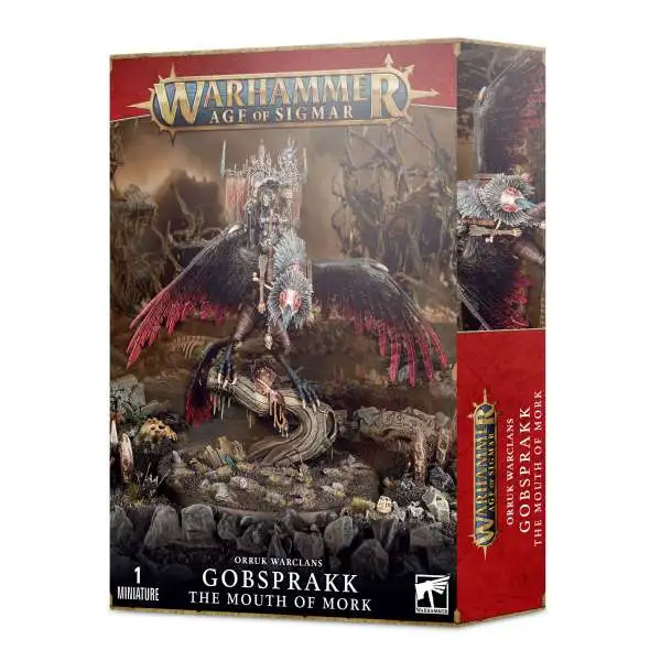 Warhammer Age of Sigmar Grand Alliance Destruction Orruk Warclans Gobsprakk, the Mouth of Mork