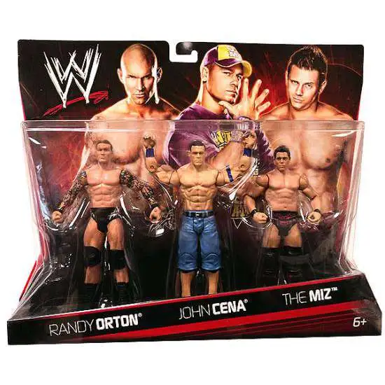 WWE Wrestling Randy Orton, John Cena & The Miz Exclusive Action Figure 3-Pack