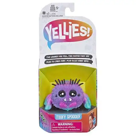 Yellies Toofy Spooder Fuzzy Pet Figure