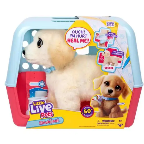 Little Live Pets Ouchies Cooper The Retriever Puppy Electronic Pet