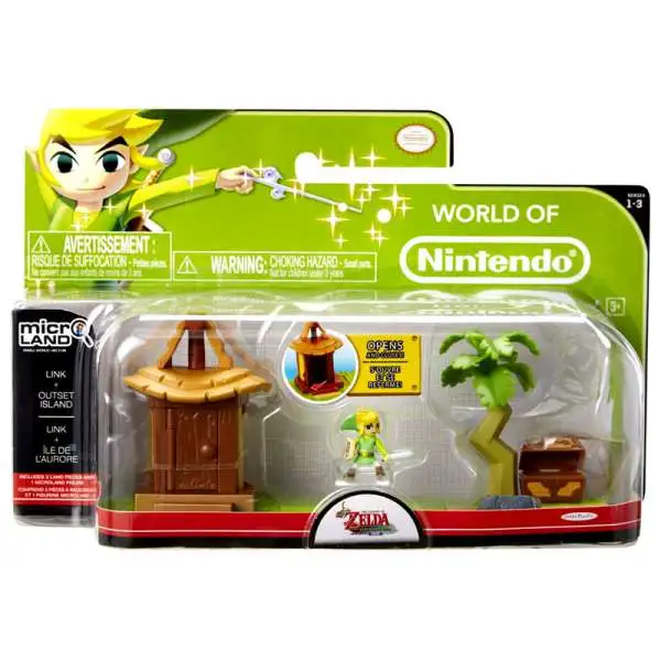 World of Nintendo New Super Mario Bros. U Micro Land Playset Outset Island & Link Playset [The Legend of Zelda]