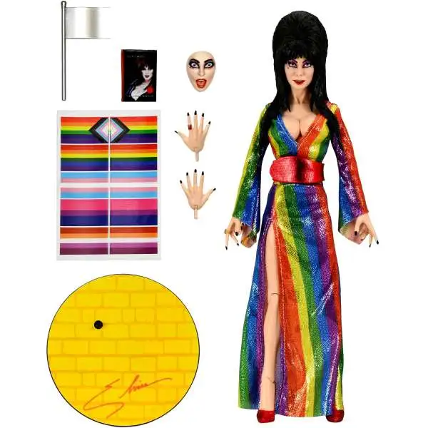 NECA Elvira Clothed Action Figure [Over the Rainbow, Pride Edition]