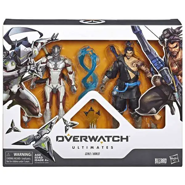 Overwatch Hasbro Ultimates – Set 2 Action Figure Pharah E Mercy Da 15 Cm, Accessori Inclusi, Collezionabili Ispirati Al Videogioco