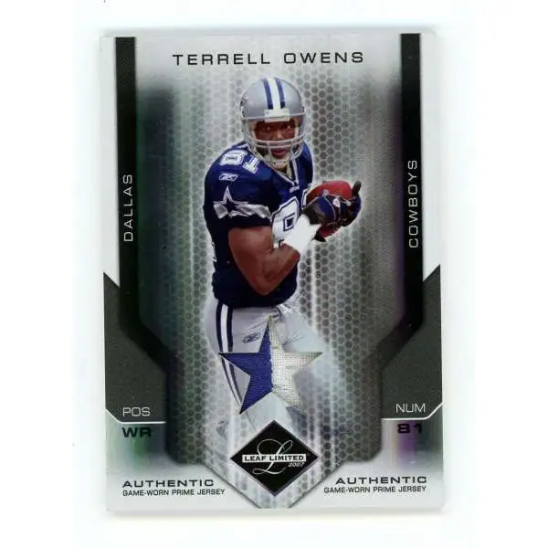 NFL 2007 Leaf Limited 5/10 Terrell Owens #28 [Relic]