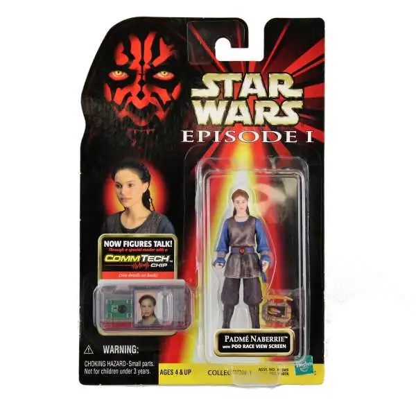 Star Wars Phantom Menace Padme Amidala Action Figure [w/ Pod Race View Screen]