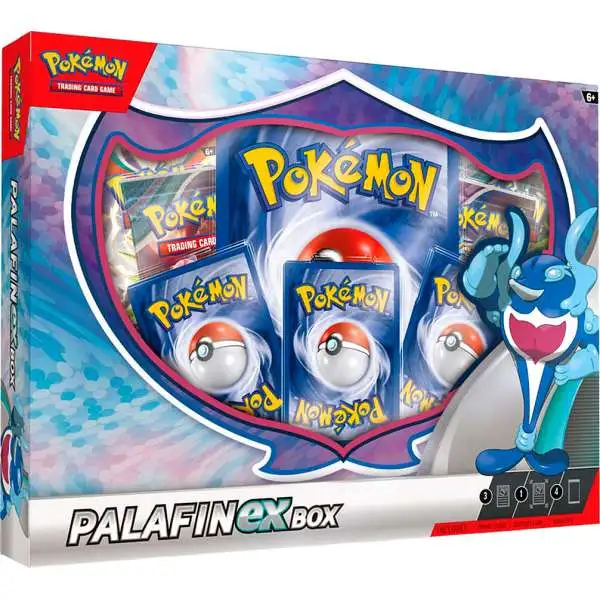 Pokemon Palafin ex Box [4 Booster Packs, 2 Foil Cards, Oversize Card & More]