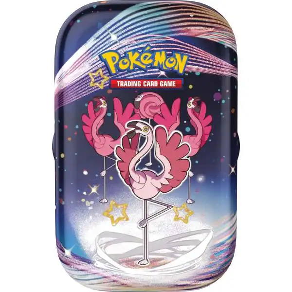 Pokemon Scarlet & Violet Paldean Fates Flamigo Mini Tin [2 Booster Packs & Art Card]