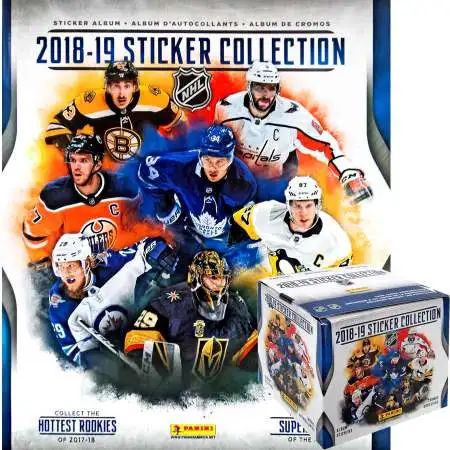 NHL Panini 2018-19 Hockey Sticker Collection Combo [Box & Album]