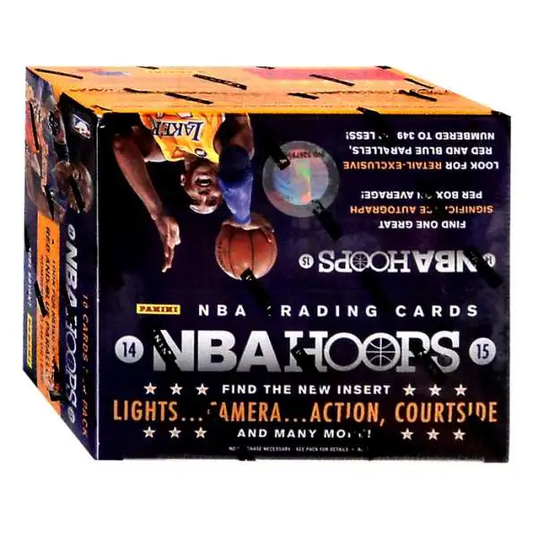 NBA Panini 2014-15 Hoops Basketball Trading Card RETAIL Box [10 Packs, 1 Autograph OR Memorabilia Card!]