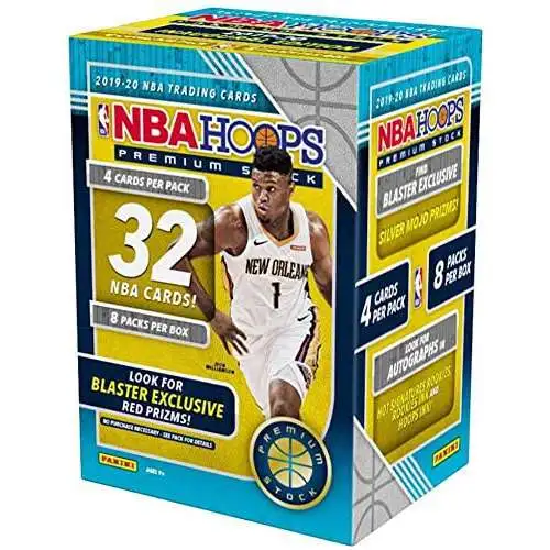 NBA Panini 2019-20 Hoops Premium Stock Basketball Trading Card BLASTER Box [8 Packs]