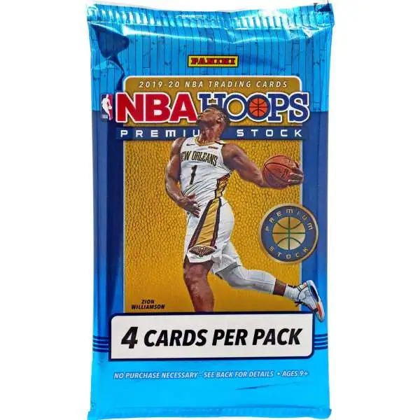 NBA Panini 2019-20 Hoops Premium Stock Basketball Trading Card Pack [4 Cards]