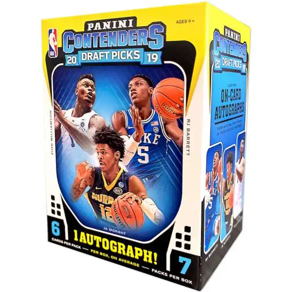 NBA Panini 2019-20 Contenders Draft Picks Basketball Trading Card BLASTER Box [7 Packs, 1 Autograph]