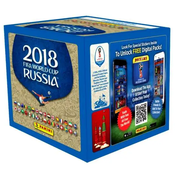 FIFA World Cup Panini 2018 Soccer Russia Sticker Box [50 Count]