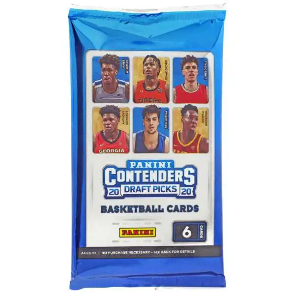 College Panini 2020-21 Contenders Draft Picks Basketball Trading Card RETAIL Pack [6 Cards]