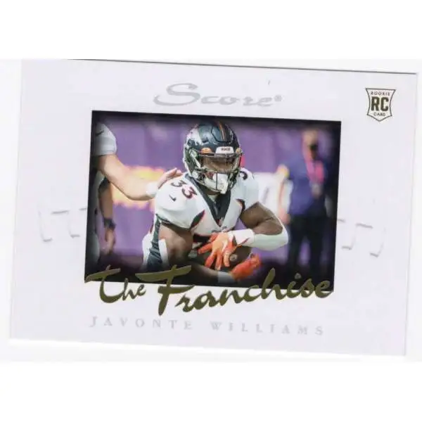 NFL 2021 Panini Instant Score The Franchise Javonte Williams F10 [Rookie]