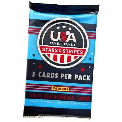 Team USA Panini 2023 Stars & Stripes Baseball Trading Card BLASTER Pack [5 Cards]