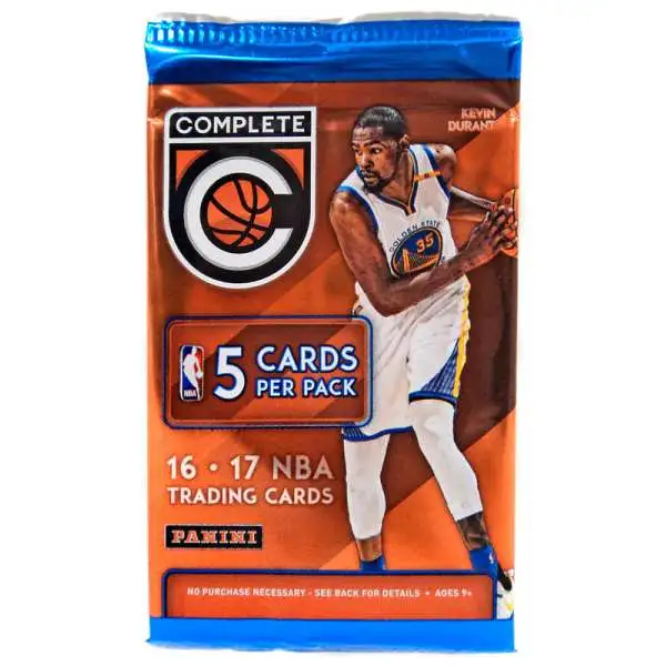 NBA Panini 2016-17 Complete Basketball Trading Card Pack [5 Cards]