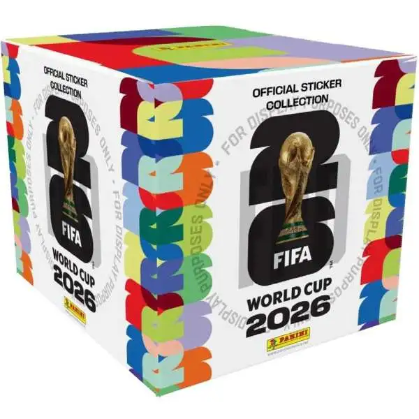 FIFA World Cup Panini 2026 Soccer Sticker Box [50 Packs] (Pre-Order ships June)