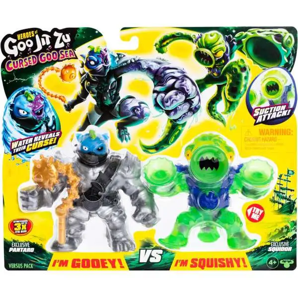 Heroes of Goo Jit Zu Cursed Goo Sea Pantaro & Squidor Action Figure 2-Pack