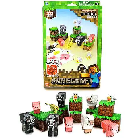 Minecraft Paper Craft - Overworld Shelter Pack – Partytoyz Inc