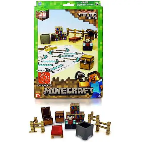 Minecraft Zombie Papercraft Single Piece Jazwares - ToyWiz