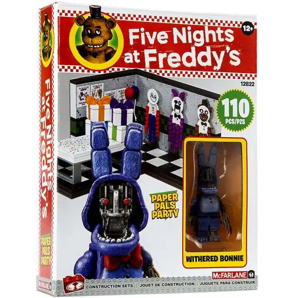 McFarlane Toys Five Nights at Freddy's Paper Pals Party Small Construction Set [Withered Bonnie]