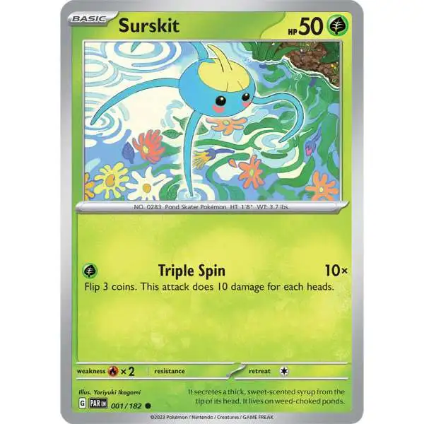 Pokemon Trading Card Game Paradox Rift Common Surskit #1