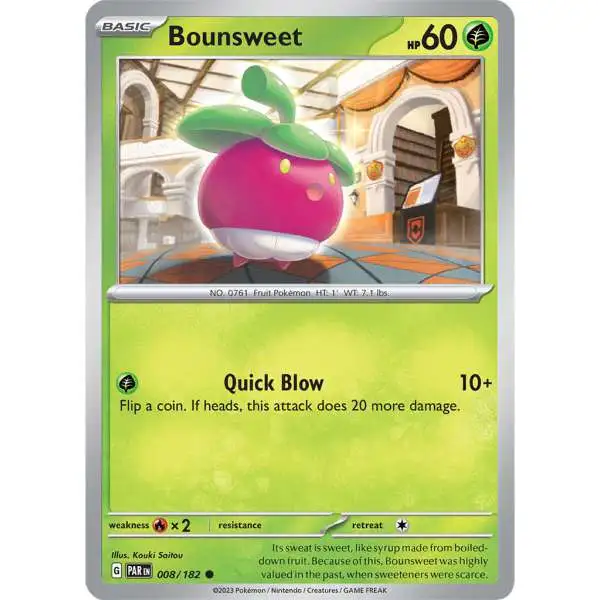 Pokemon Trading Card Game Paradox Rift Common Bounsweet #8