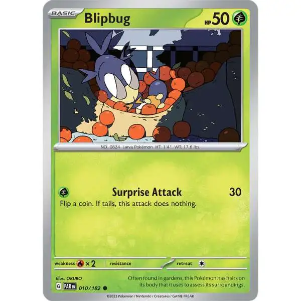 Pokemon Trading Card Game Paradox Rift Common Blipbug #10