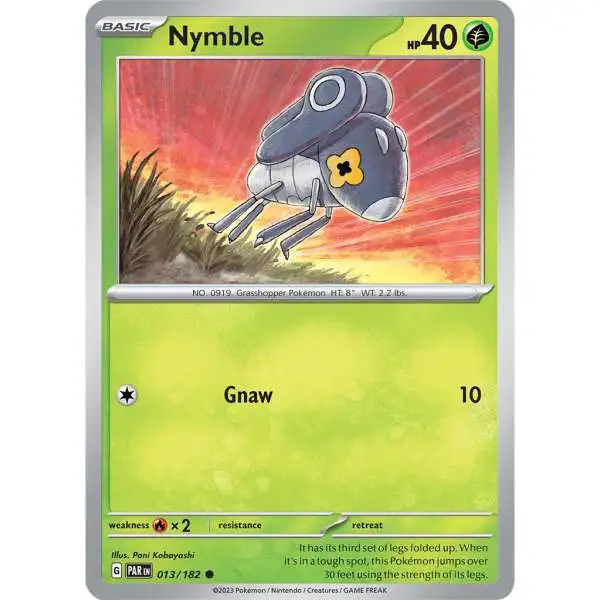 Pokemon Trading Card Game Paradox Rift Common Nymble #13