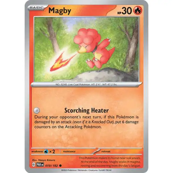 Pokemon Trading Card Game Paradox Rift Common Magby #19