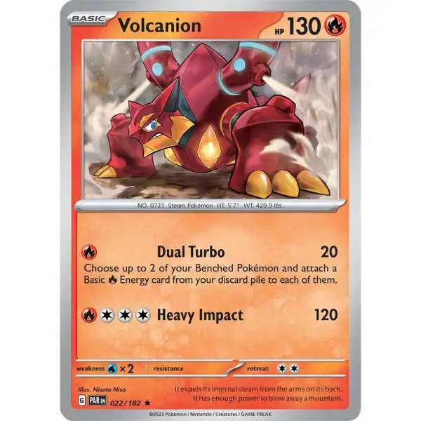 Pokemon Trading Card Game Paradox Rift Holo Rare Volcanion #22