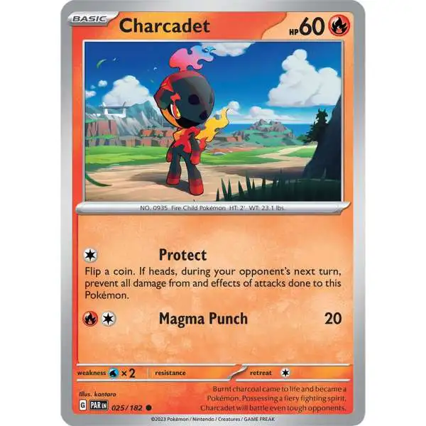 Pokemon Trading Card Game Paradox Rift Common Charcadet #25