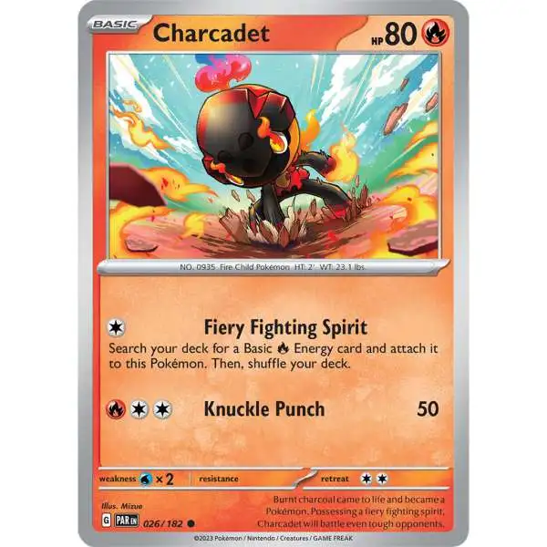 Pokemon Trading Card Game Paradox Rift Common Charcadet #26
