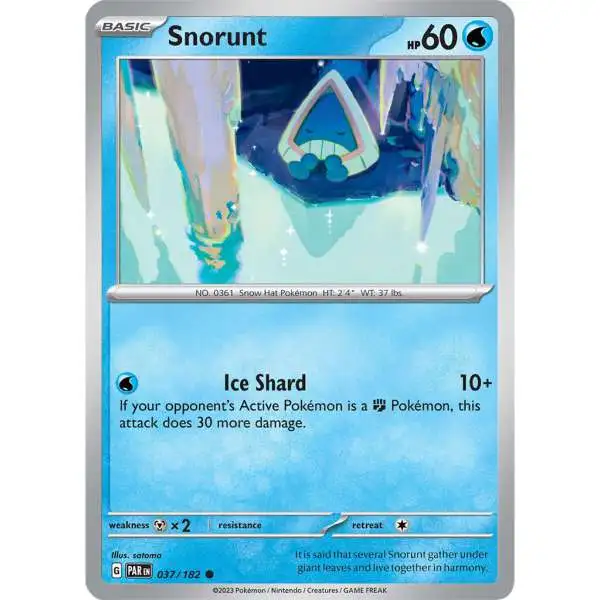 Pokemon Trading Card Game Paradox Rift Common Snorunt #37