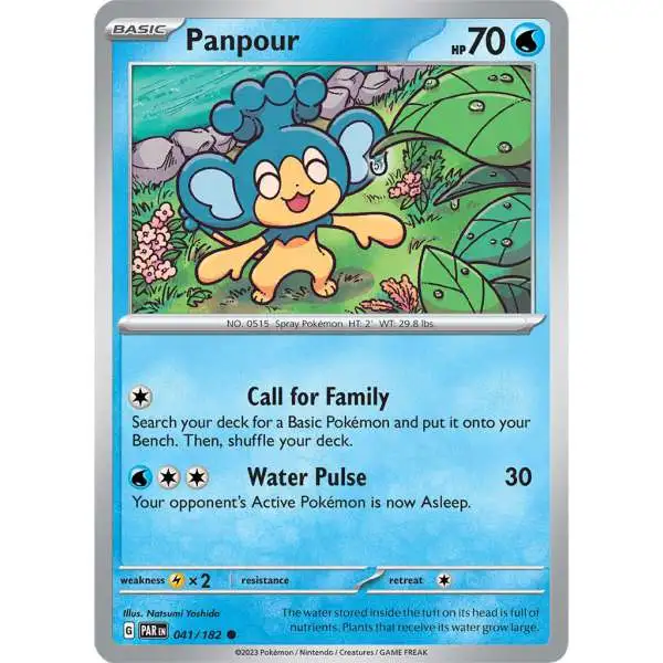 Pokemon Trading Card Game Paradox Rift Common Panpour #41