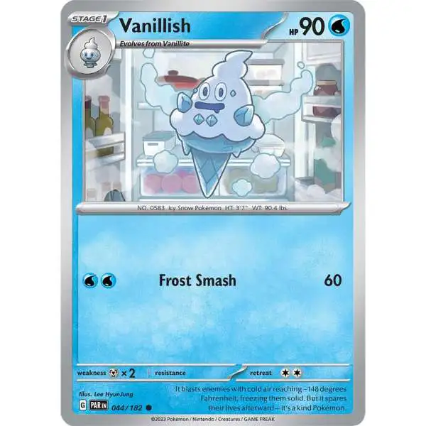 Pokemon Trading Card Game Paradox Rift Common Vanillish #44
