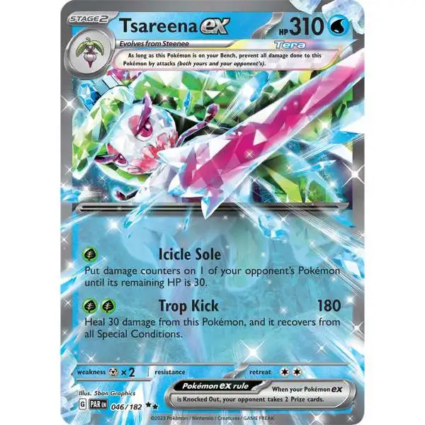 Pokemon Trading Card Game Paradox Rift Double Rare Tsareena ex #46